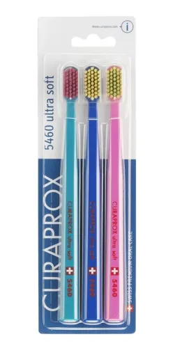 Curaprox / Курапрокс Зубная щетка взрослая Ultrasoft duo swiss CS5460 ультрамякгая 3шт. / уход за полостью рта
