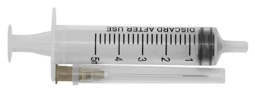 Шприц одноразовый Клинса 22G 0.7x38мм 5мл, 100шт