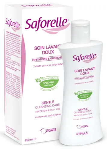 Гель для интимной гигиены Saforelle / Сафорелле Бережное очищение с экстрактом репейника, 250мл