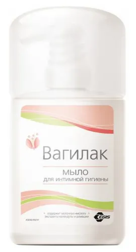 Мыло для интимной гигиены Вагилак, 250мл, экстракты календулы и ромашки