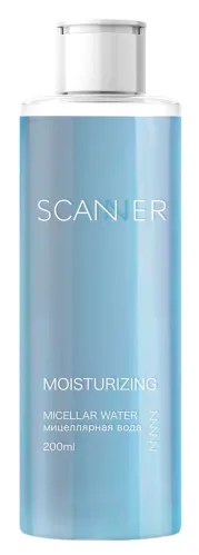 Scanner / Сканнер Мицеллярная вода для лица Moisturizing для всех типов кожи для любого возраста с гиалуроновой кислотой 200мл / средство для снятия макияжа