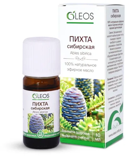 Эфирное масло Oleos Пихта сибирская, 10мл, натуральное