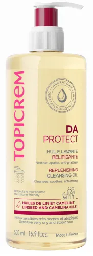 Topicrem / Топикрем DA Protect Масло косметическое для тела очищающее липидовосстанавливающее 500мл / уходовая косметика