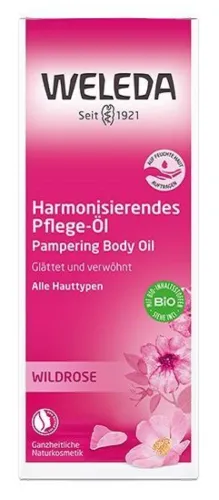 Weleda / Веледа WILDROSE Масло косметическое дикой розы, разглаживающее, для тела, 100мл / уходовая косметика