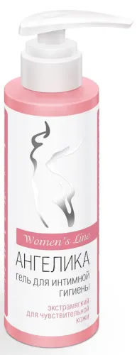 Гель для интимной гигиены Ангелика Женская линия экстрамягкий для чувствительной кожи, 200мл