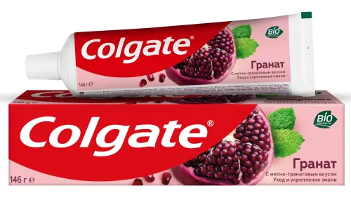 Зубная паста Colgate / Колгейт Гранат уход и укрепление эмали с мятно-гранатовым вкусом 100мл / уход за полостью рта