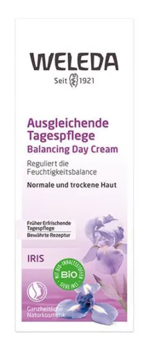 Weleda / Веледа Дневной крем для лица Ausgleichende Tagespflege увлажняющий освежающий, с маслом жожоба, ши и какао, для склонной к сухости кожи, 30мл / уходовая косметика