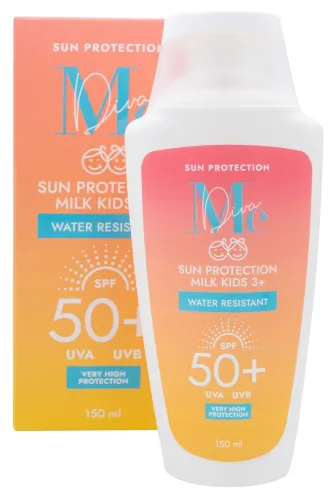 Mediva / Медива Детское молочко солнцезащитное SPF-50 3+ с пантенолом водостойкое 150мл