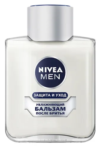 Бальзам после бритья Nivea / Нивея Men Защита и уход увлажняющий для сухой кожи с пантенолом и Алоэ Вера, 100мл / мужская косметика