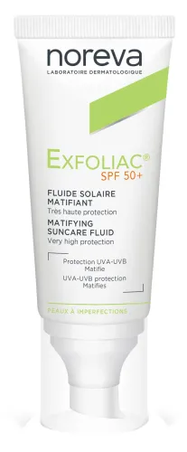 Солнцезащитная эмульсия Noreva Exfoliac SPF50+ 40мл