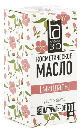 Косметическое масло AromaBio миндальное для кожи, 30мл