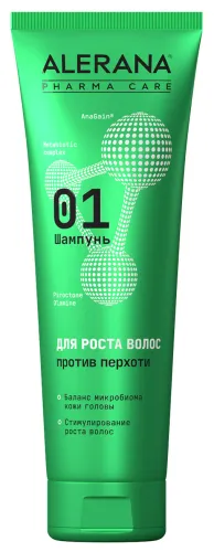 Alerana / Алерана Шампунь от перхоти для роста волос с натуральными экстрактами, 260мл / дерматологическое средство от зуда