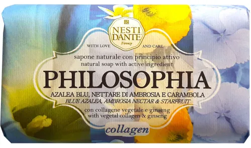 Nesti Dante / Нести Данте Мыло твердое Philosophia Collagen туалетное с растительными экстрактами и маслами 250г / гигиена и уход
