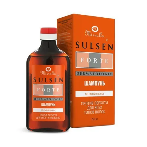 Шампунь Mirrolla Сульсен Форте 2% 250мл против перхоти