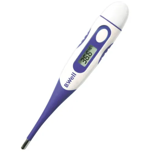 Термометр для тела B.Well / Би Велл WT-04 без ртути цифровой водонепроницаемый, в пластиковом футляре / медицинский градусник электронный