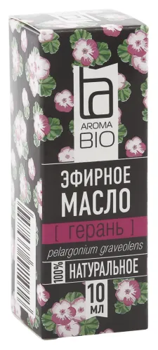 Эфирное масло герани Aroma Bio 10мл натуральное