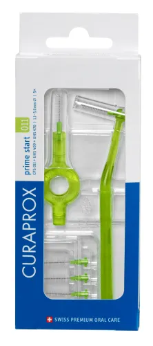 Межзубные ершики для зубов Curaprox / Курапрокс Prime Start CPS011 с держателями 5шт.