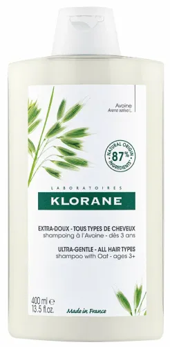 Klorane / Клоран Шампунь для всех типов волос сверхмягкий для взрослых и детей с 3 лет с молочком овса 400мл / уходовая косметика