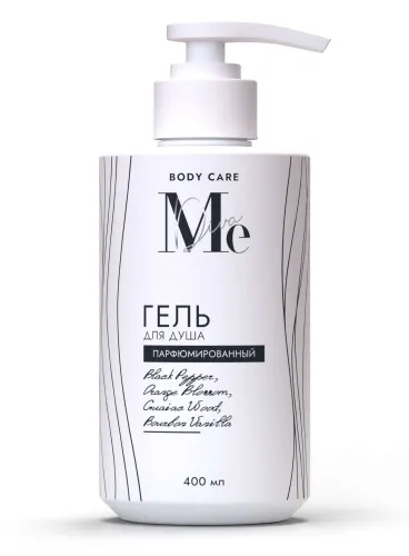 Mediva / Медива Гель для душа Body Care парфюмированный черный перец, цветок апельсина, гваяковое дерево, бурбонская ваниль, 400мл / гигиена и уход