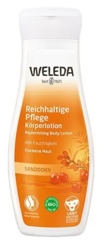 Weleda / Веледа SANDDORN Молочко для тела тонизирующее, с маслом облепихи, для всех типов кожи, 200мл / уходовая косметика