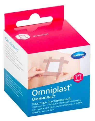 Пауль Хартманн пластырь Омнипласт телесный из текстильной ткани рулонный 5х500см