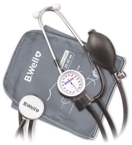 Тонометр B.Well / Би Велл PRO-60 механический с манжетой 22-42см, серый / медицинские товары