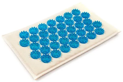 Массажный коврик Лаборатория Кузнецова Тибетский аппликатор на мягкой подложке, синий, размер 12×22см / массажер