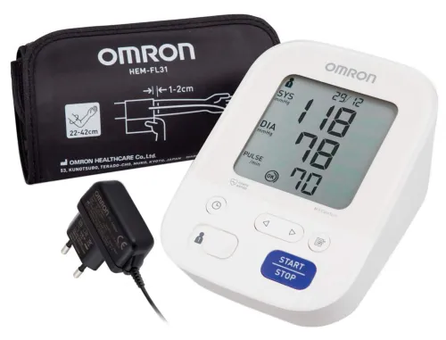 Тонометр Omron Comfort M3 автоматический, адаптер, манжета 22-42см