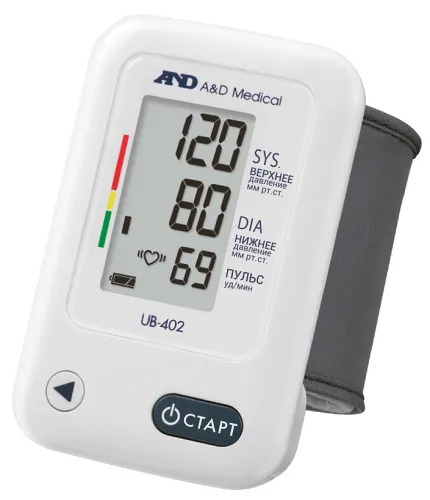 Тонометр A&D UB-402 автоматический на запястье, серый