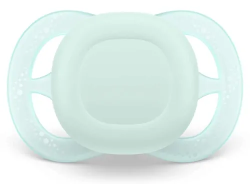Пустышка для новорожденных Philips Avent / Филипс Авент Ultra Start от 0-2 месяцев силиконовая, зеленая / соска с футляром для хранения