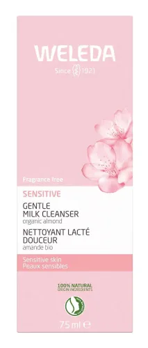 Weleda / Веледа SENSITIVE Молочко для лица очищающее, с миндальным маслом, для чувствительной кожи, 75мл / уходовая косметика
