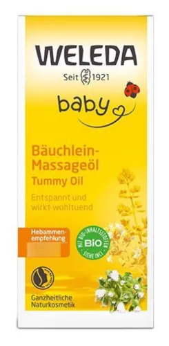 Weleda / Веледа baby Масло детское для массажа животика, успокаивающее, 50мл / уходовая косметика