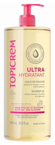 Topicrem / Топикрем Ultra Hydratant Масло косметическое для душа ультра-увлажняющее очищающее 1л / уходовая косметика