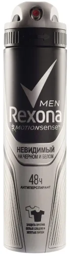 Дезодорант мужской Rexona / Рексона Men Невидимый на черном и белом антиперспирант, спрей, 150мл / уход за телом