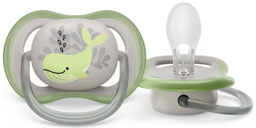 Пустышка для новорожденных Philips Avent / Филипс Авент Ultra Air от 6-18 месяцев не содержит бисфенол-А силиконовая / соска ортодонтическая с футляром для хранения