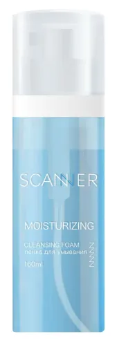 Scanner / Сканнер Очищающая пенка для умывания Moisturizing для всех типов кожи с гиалуроновой кислотой 160мл / средство для лица
