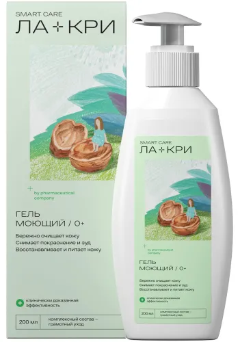 Ла-кри Гель для душа моющий для кожи, склонной к сухости, покраснению, раздражению и зуду у взрослых и детей 200мл / гигиена и уход