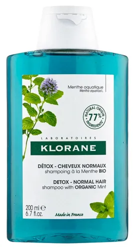 Klorane / Клоран Шампунь-детокс для всех типов волос с экстрактом водной мяты 200мл / уходовая косметика