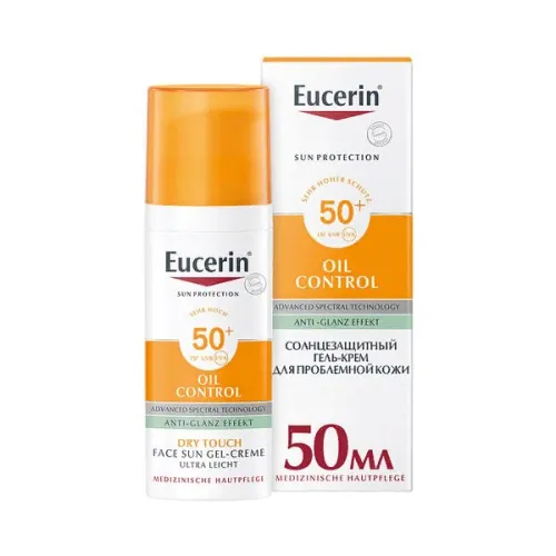 Eucerin SPF50 гель-крем для проблемной кожи 50мл