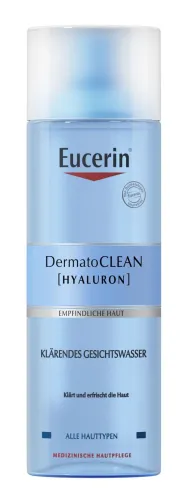 Eucerin / Эуцерин Тоник для лица DermatoClean Hyaluron освежающий очищающий, для всех типов кожи с гиалуроновой кислотой, 200мл / уходовая косметика