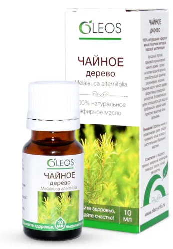 Oleos / Олеос Эфирное масло Австралийского чайного дерева, натуральное флакон 10мл