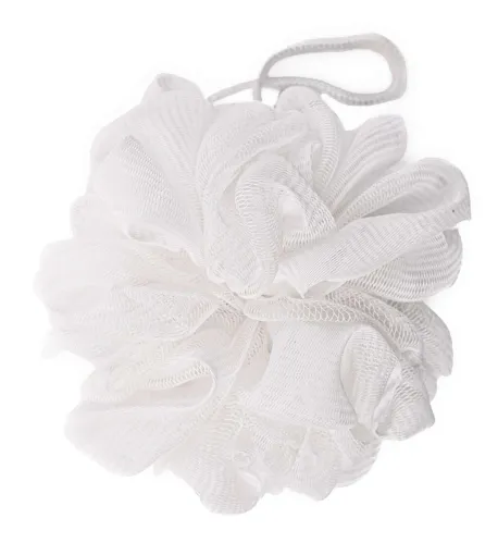 Мочалка Perfect look шар полиэтилен белый