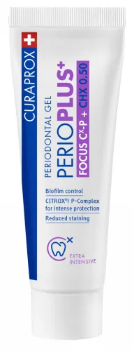 Зубная паста Curaprox / Курапрокс Perio plus с фтором противовоспалительная от кариеса 75мл / уход за полостью рта