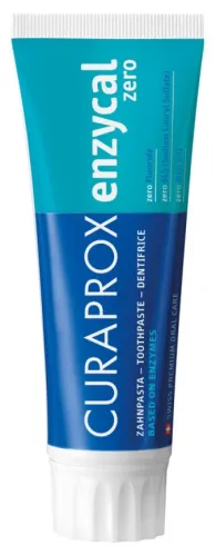 Зубная паста Curaprox / Курапрокс enzycal zero с кремниевой кислотой для взрослых и детей от кариеса 75мл / уход за полостью рта