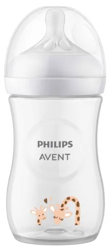 Бутылочка для кормления Philips Avent / Филипс Авент Natural Response с соской из силикона, от 1 месяца 260мл