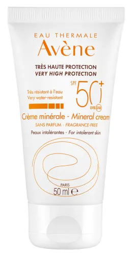 Avene Солнцезащитный крем SPF-50+ минеральный 50мл