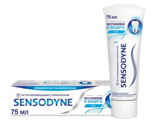 Зубная паста Sensodyne / Сенсодин Восстановление и защита туба 75мл / уход за полостью рта
