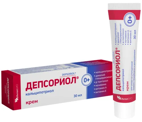 Крем ИнтелБИО Депсориол увлажняющий 30мл для тела и детей 0+