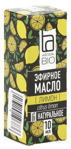 Эфирное масло лимона AromaBio 10мл, натуральное