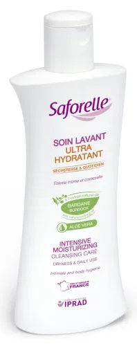 Гель для интимной гигиены Saforelle / Сафорель интенсивное увлажнение с экстрактом репейника, 250мл